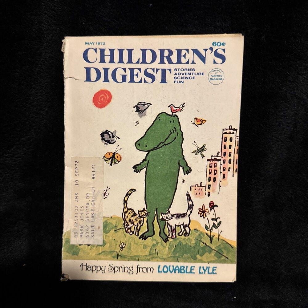 Vintage May 1972 Children’s Digest Adventure Stories Science Fun Lovable Lyle